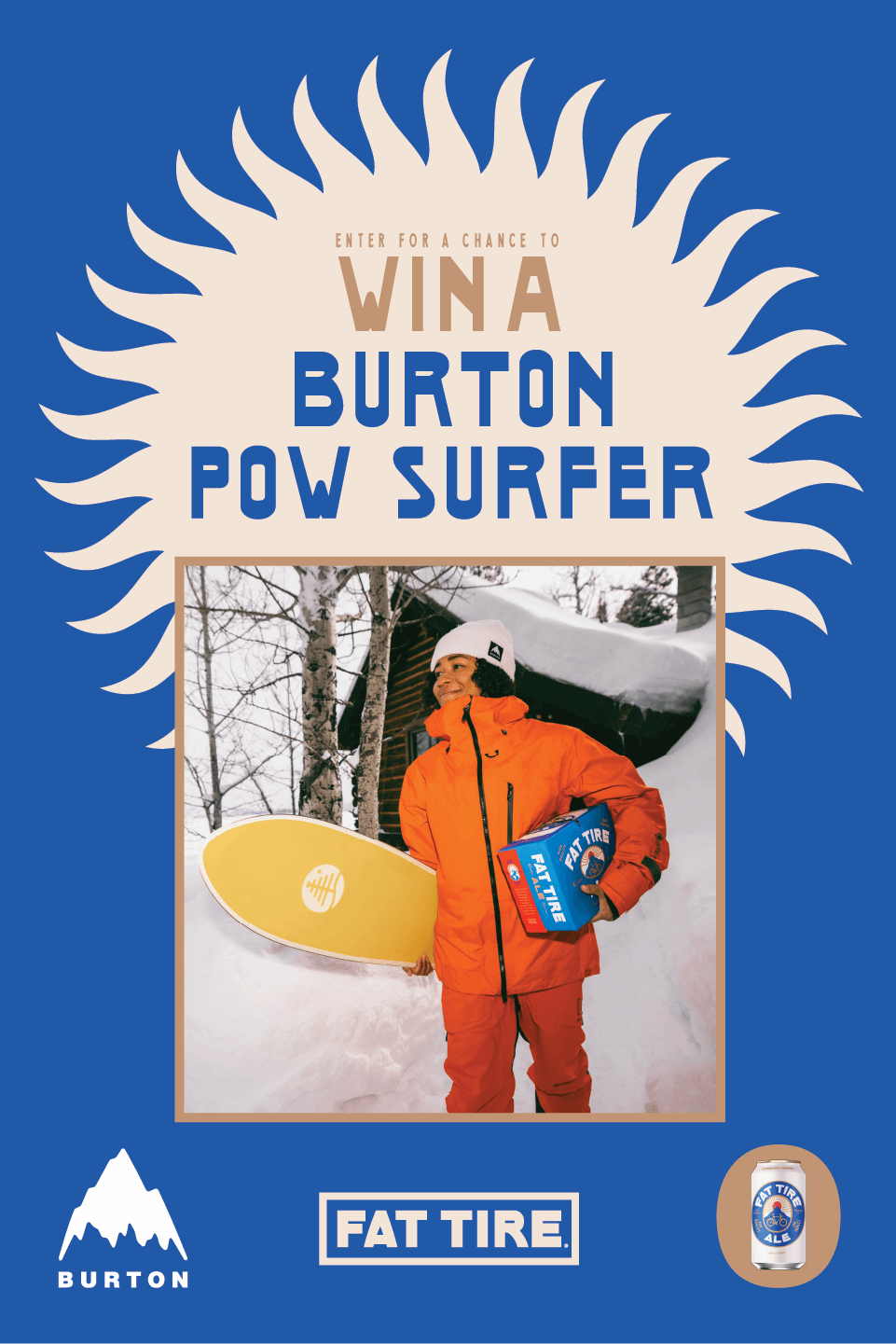 Fat Tire x Burton Pow Surfer Giveaway Fat Tire